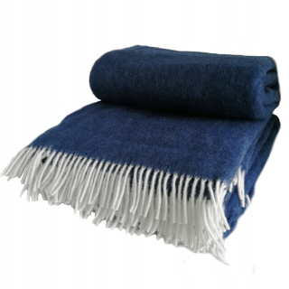 Prikrývka - Degatex vlnená deka 150 cm x 200 cm odtiene modrej